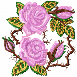 Flowers Embroidery Design 10